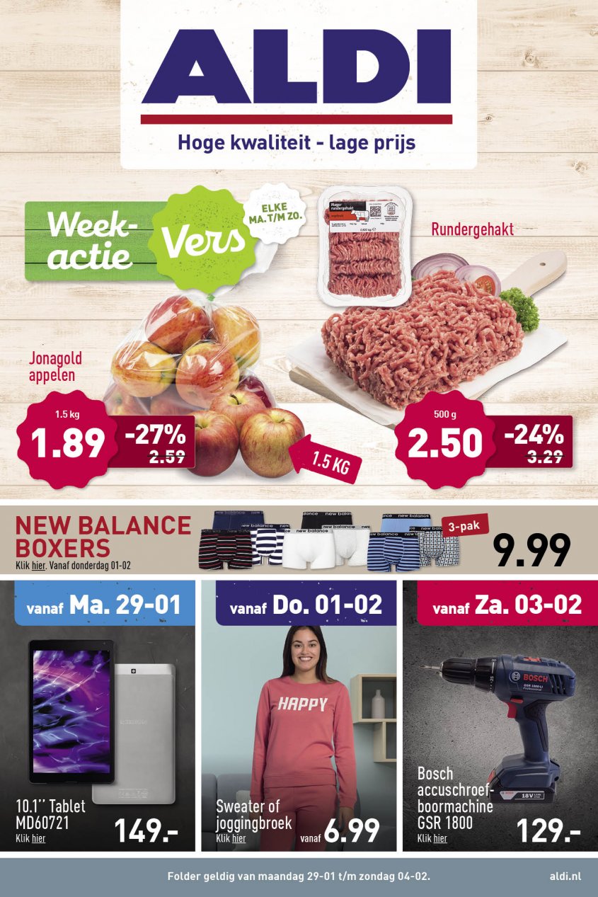 Aldi Aanbiedingen van 29-01-2018 pagina.1