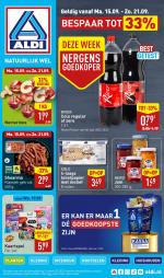 Aldi reclame folder van 15-09-2025 week 38 • Totaal aantal pagina's: 57