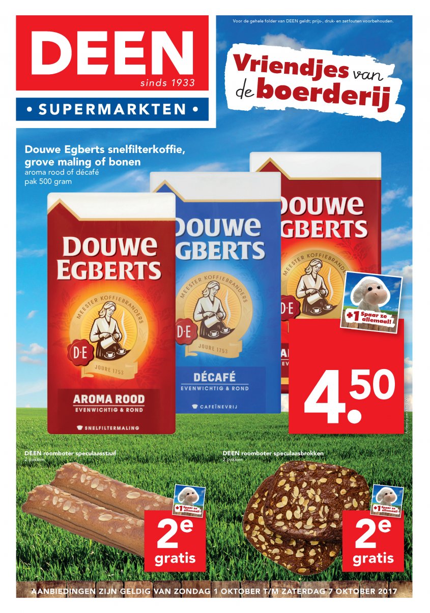 Deen Aanbiedingen van 01-10-2017 pagina.1