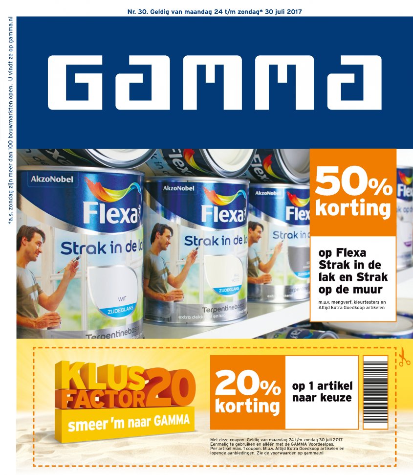 Gamma Aanbiedingen van 24-07-2017 pagina.1