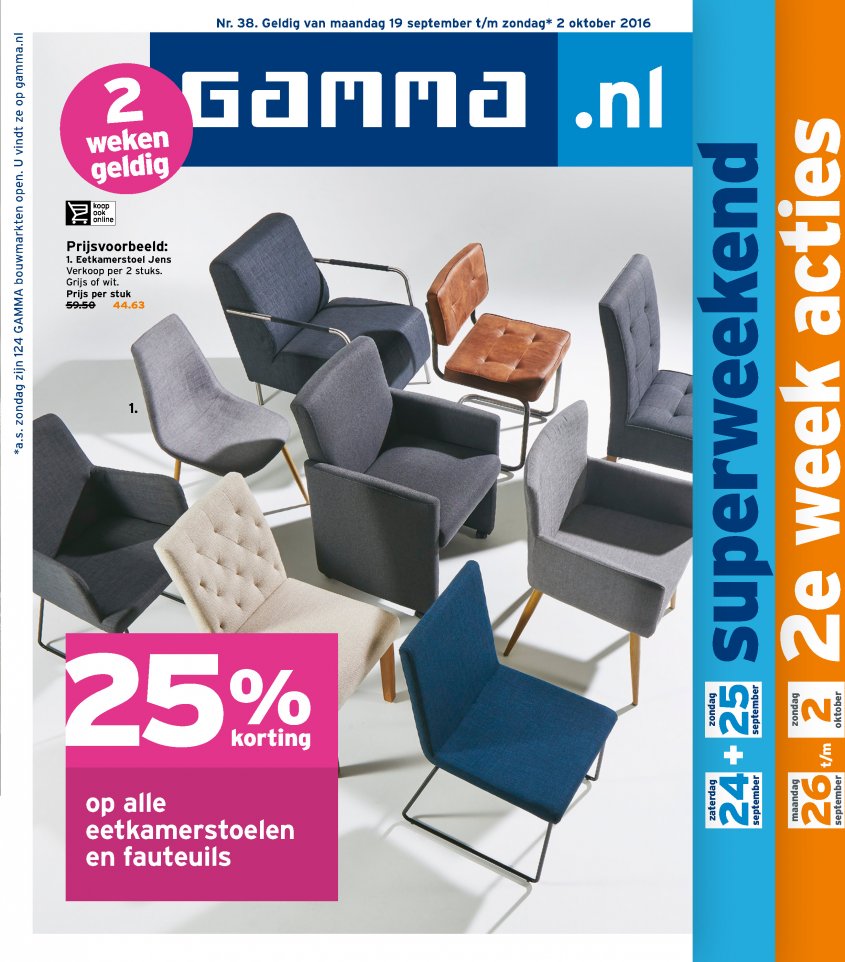 Gamma Aanbiedingen van 19-09-2016 pagina.1