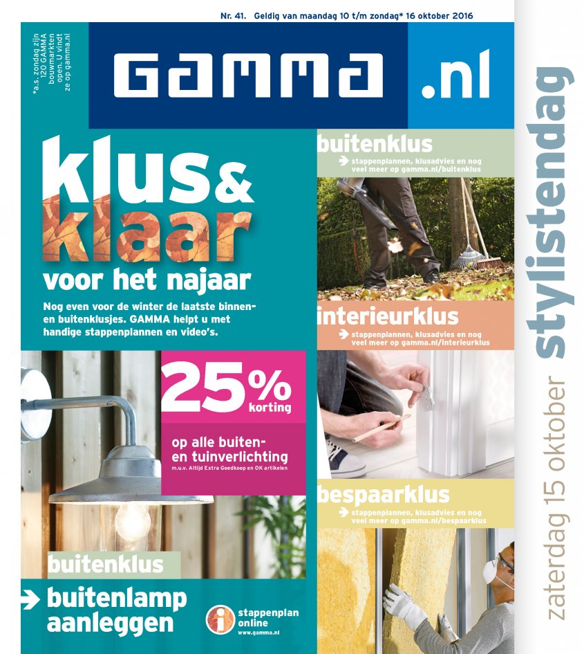 Gamma Aanbiedingen van 10-10-2016 pagina.1