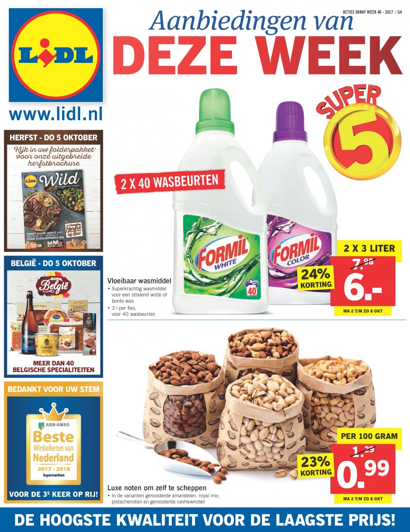 Lidl Aanbiedingen van 02-10-2017 pagina.1