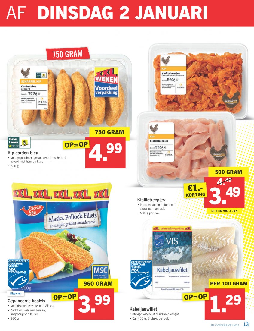 Lidl Aanbiedingen van 02-01-2018 pagina.13