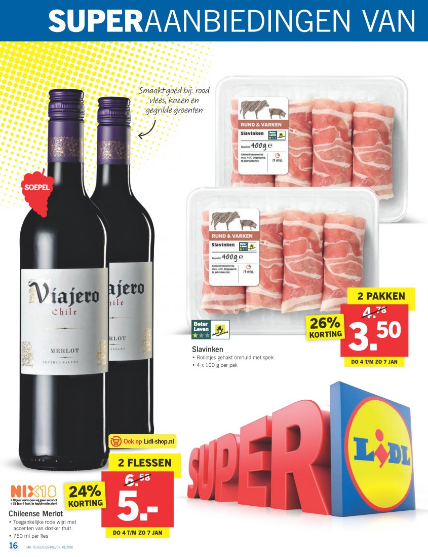 Lidl Aanbiedingen van 02-01-2018 pagina.16