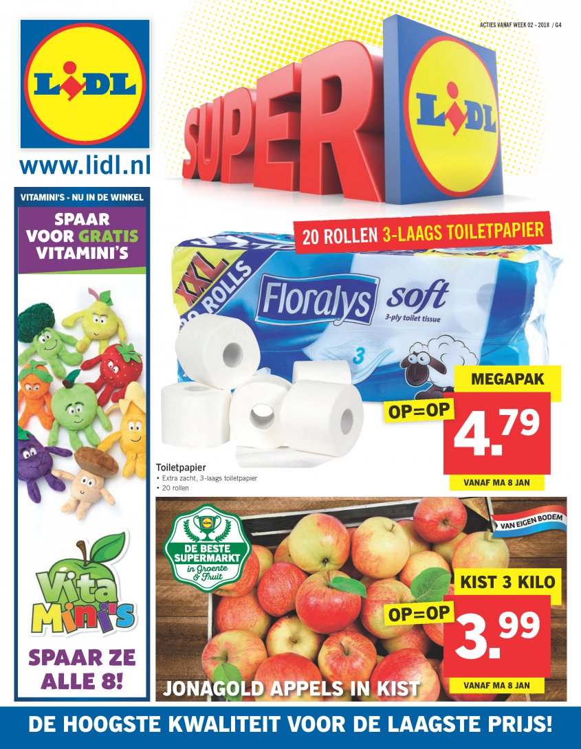 Lidl Aanbiedingen van 08-01-2018 pagina.1