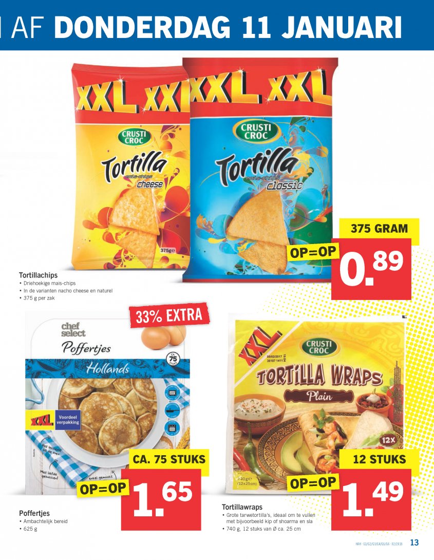 Lidl Aanbiedingen van 08-01-2018 pagina.13