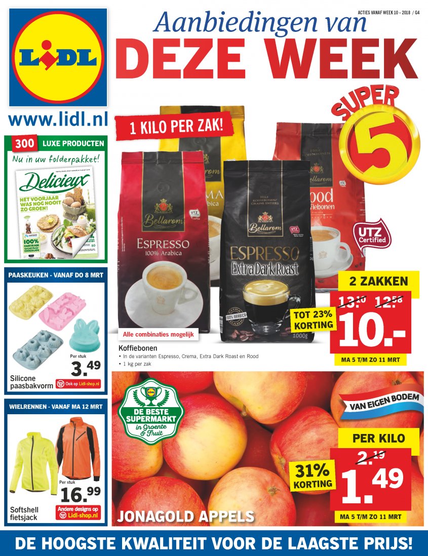 Lidl Aanbiedingen van 05-03-2018 pagina.1