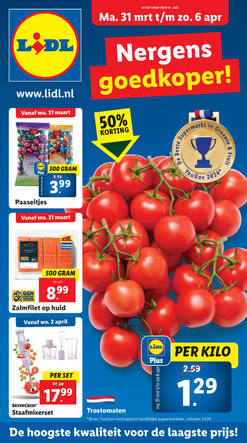 Lidl Aanbiedingen van 31-03-2025 pagina.1