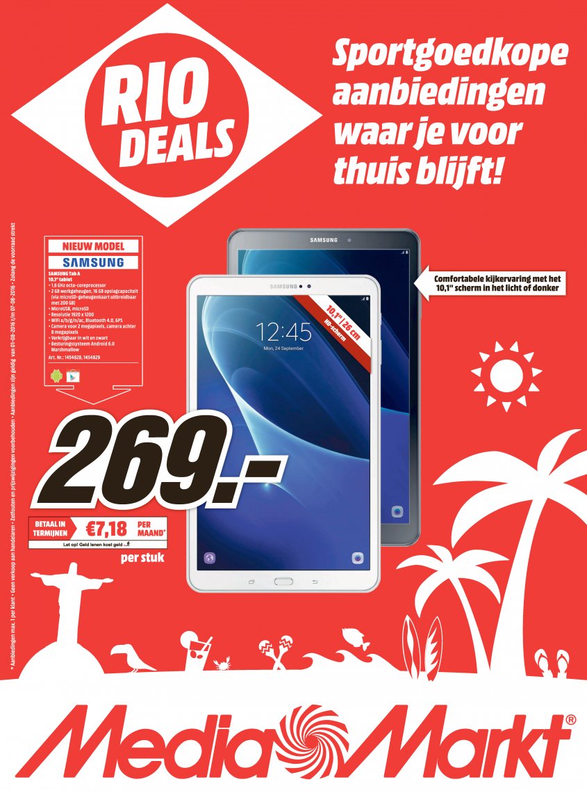 Media Markt Aanbiedingen van 01-08-2016 pagina.1