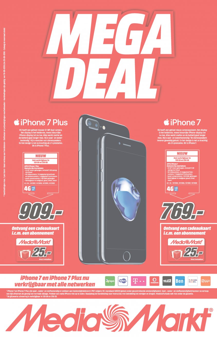 Media Markt Aanbiedingen van 19-09-2016 pagina.1