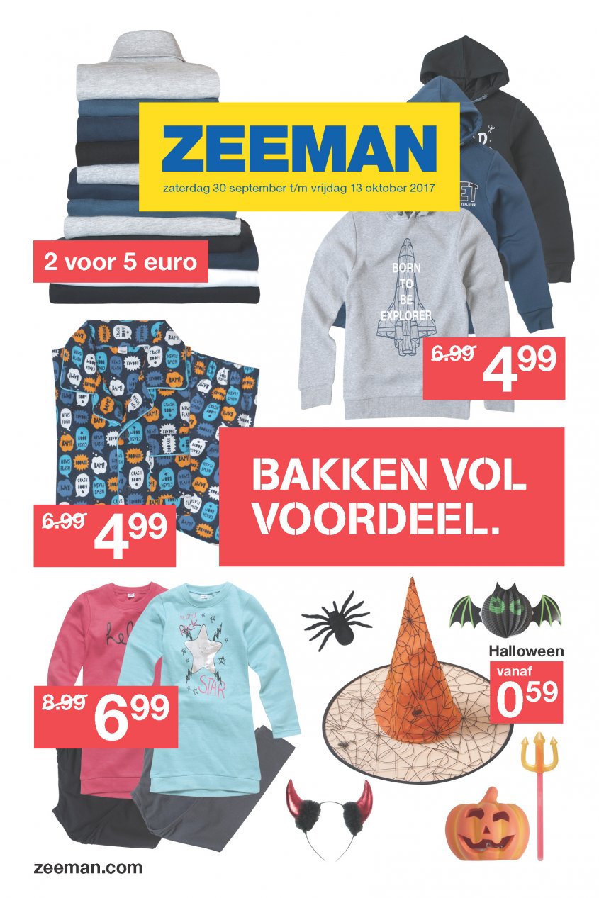 ZEEMAN Aanbiedingen van 30-09-2017 pagina.1