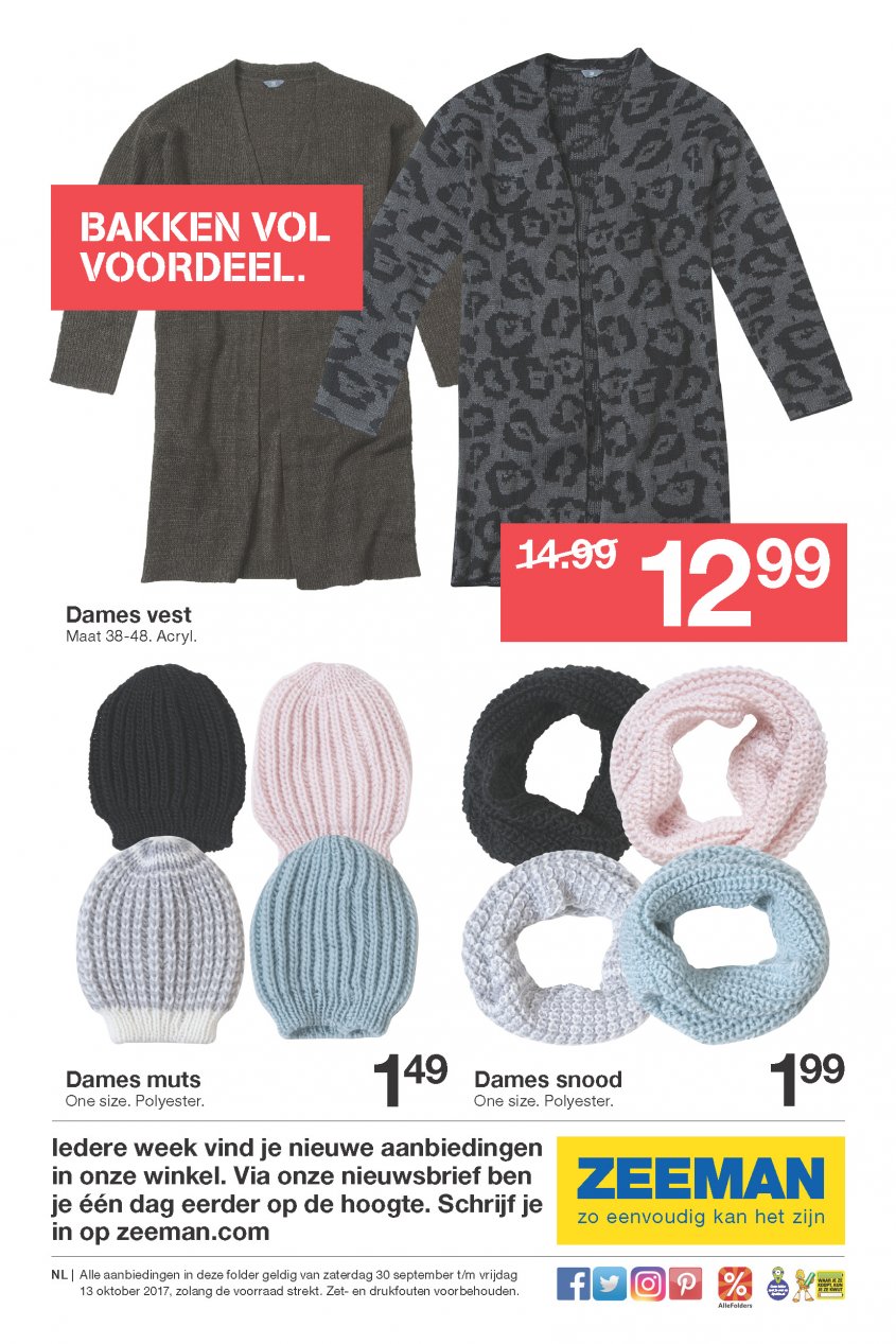 ZEEMAN Aanbiedingen van 30-09-2017 pagina.16