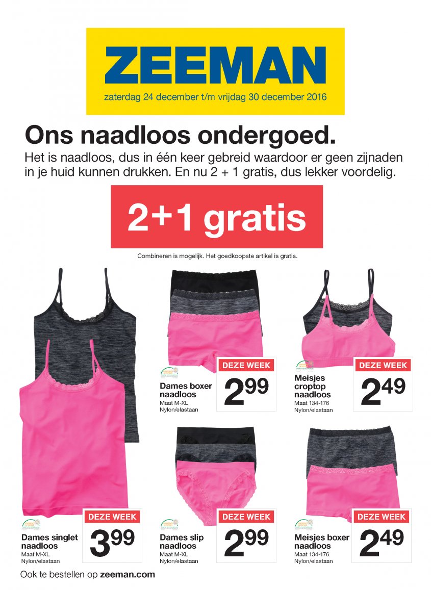 ZEEMAN Aanbiedingen van 24-12-2016 pagina.1